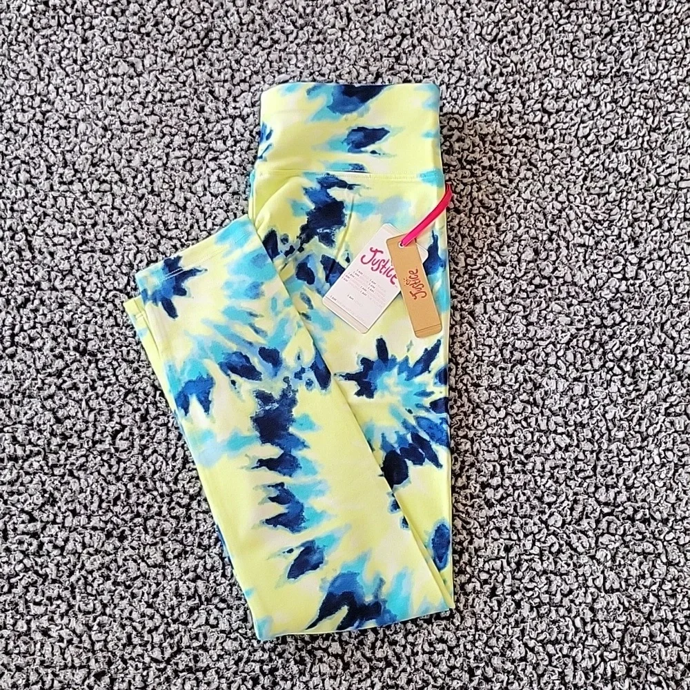 Justice Girls Tie Dye Leggings Size L 14/16 Plus